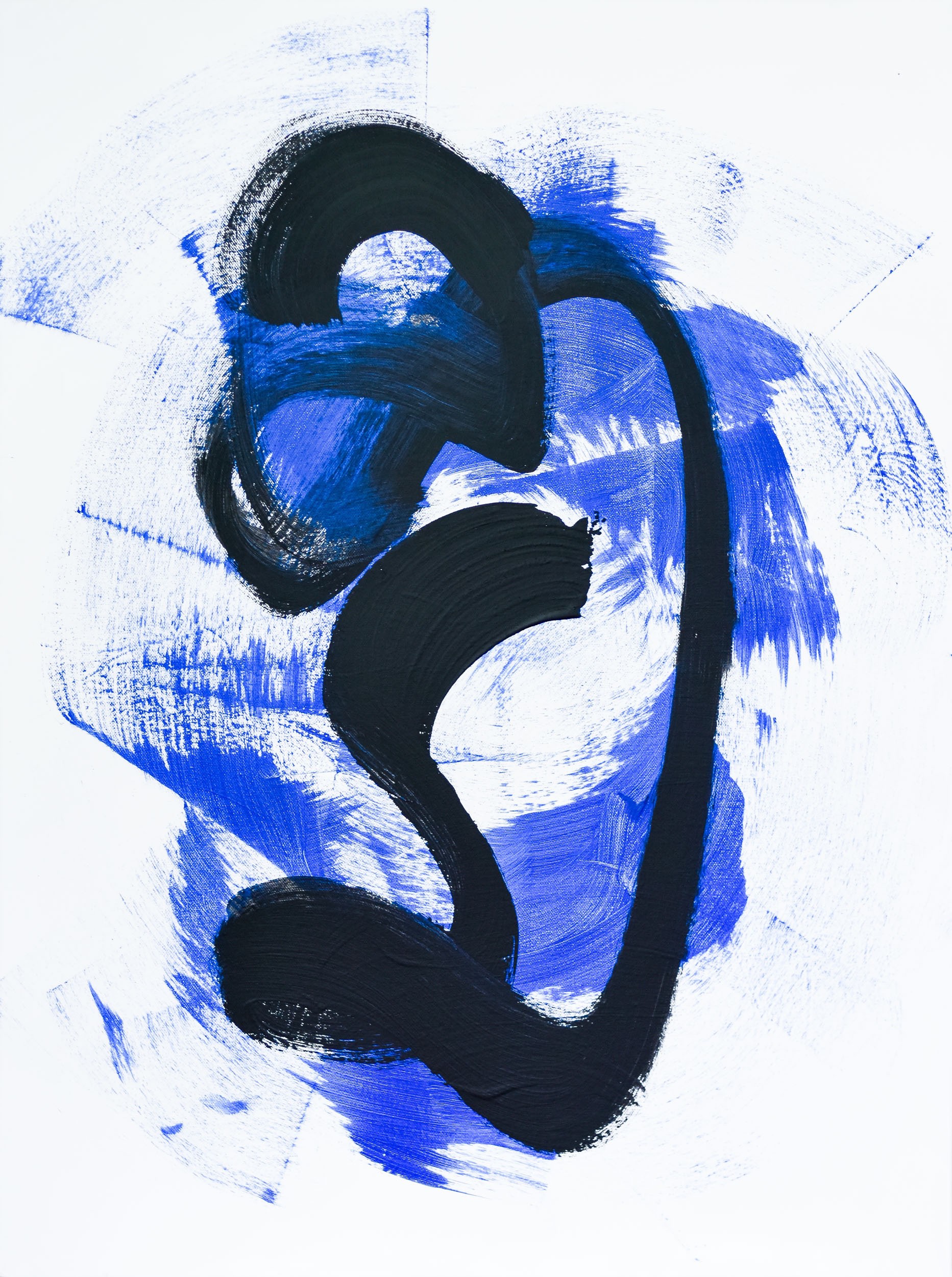 Gina Vor, Blue Sign 2 - Minimalist Abstract | Abstrait Minimaliste Gina Vor, Blue Sign 2 - Minimalist Abstract | Abstrait Minimaliste