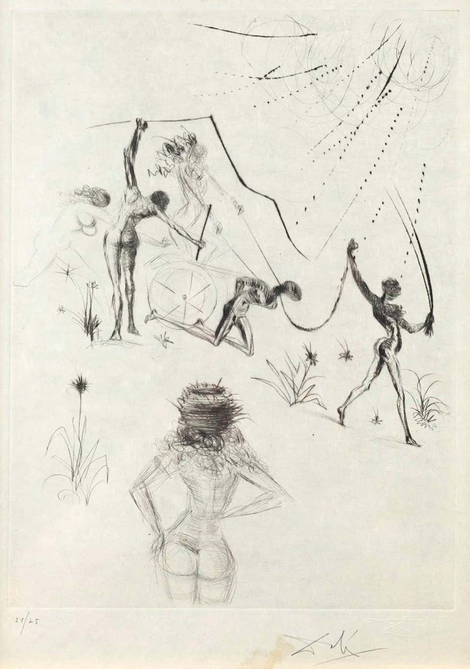 Salvador Dali, Les Negresses Salvador Dali, Les Negresses