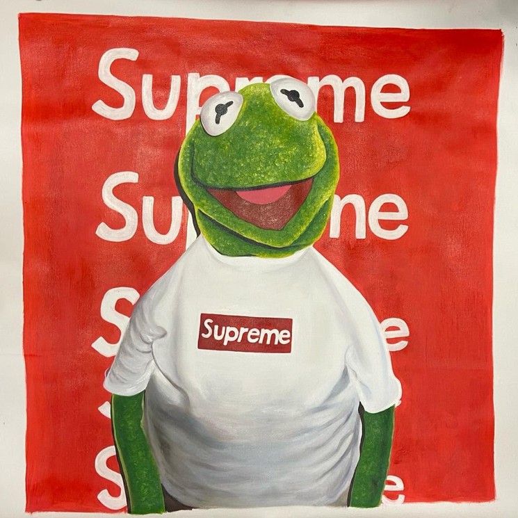 Supreme Kermit By Charly Rocks Painting Artsper