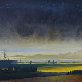 Gemälde, Mars en noir et or, Paul Natter