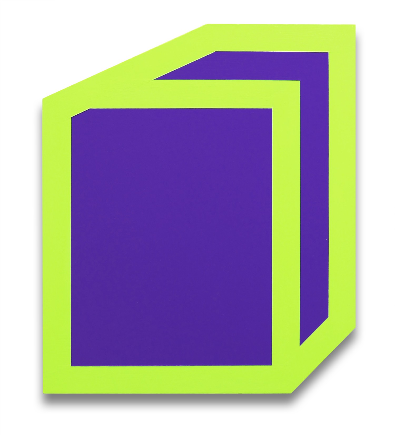 Brent Hallard, Double Stitch (purple and green) Brent Hallard, Double Stitch (purple and green)