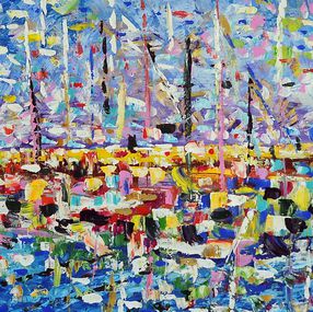 Painting, Porto in estate, Antonino Puliafico