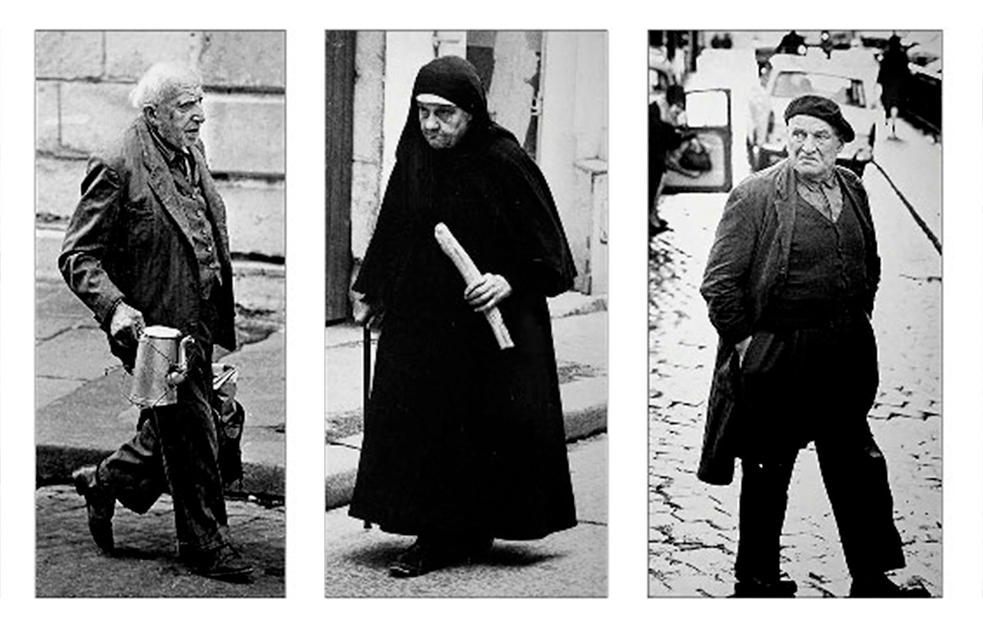 Uwe Ommer, Rue Mouffetard - Triptych Uwe Ommer, Rue Mouffetard - Triptych