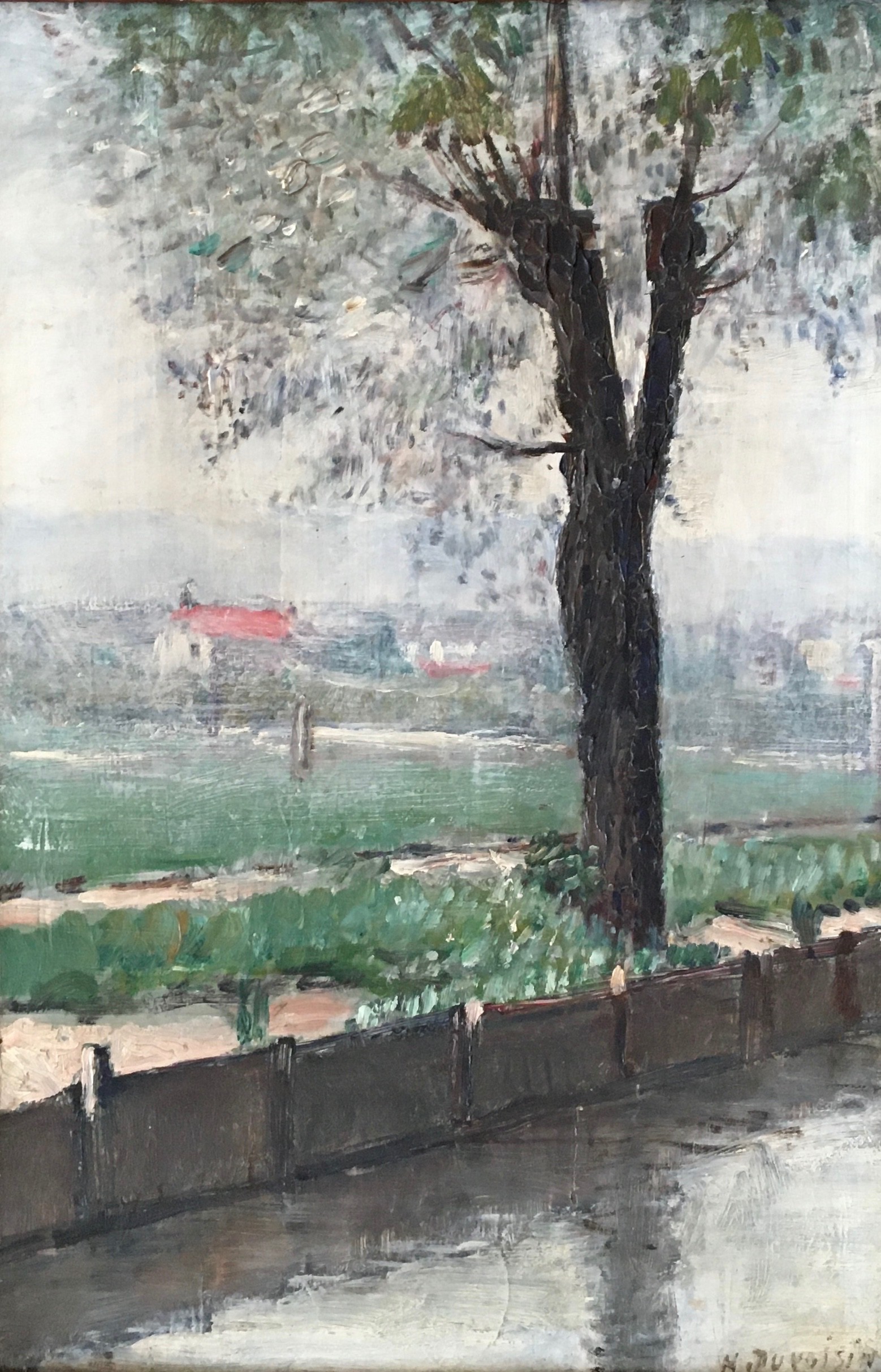 Henri Duvoisin, Au bord de l'Arve, Carouge Henri Duvoisin, Au bord de l'Arve, Carouge
