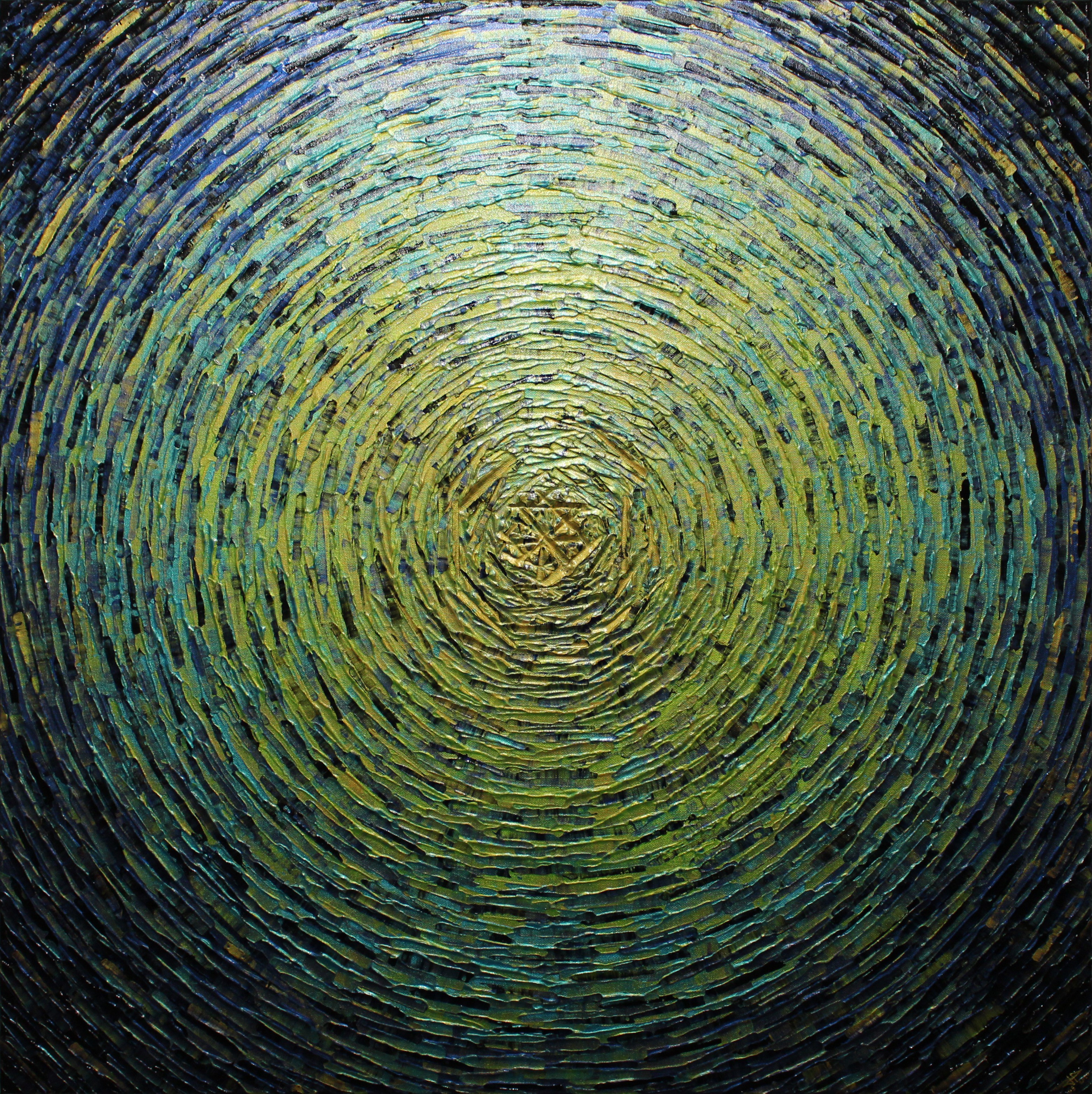 Jonathan Pradillon, Grand éclat couleurs or vert bleu iridescent Jonathan Pradillon, Grand éclat couleurs or vert bleu iridescent