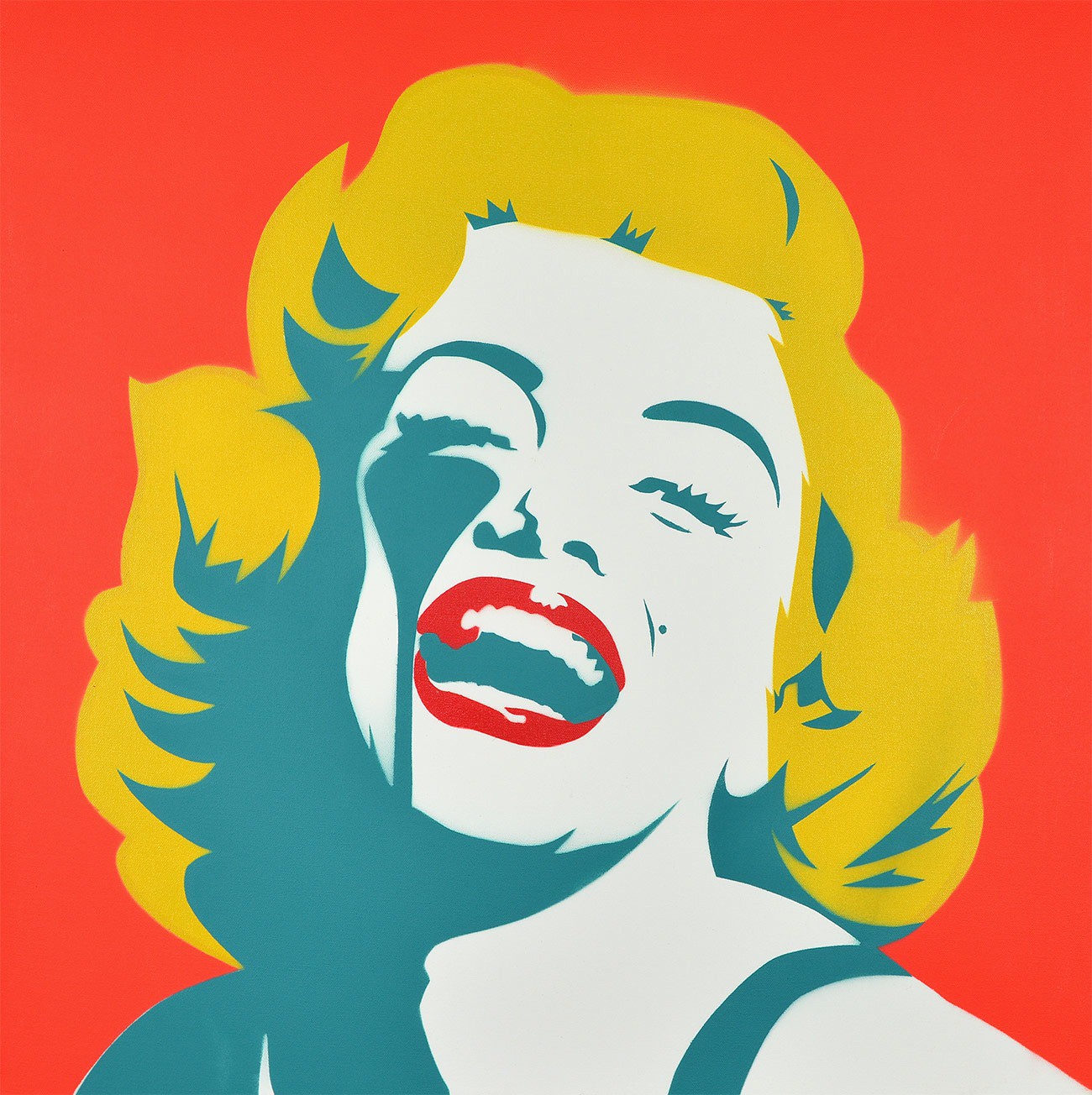 Pure Evil, Screaming Marilyn - Green Goddess (Canvas) Pure Evil, Screaming Marilyn - Green Goddess (Canvas)