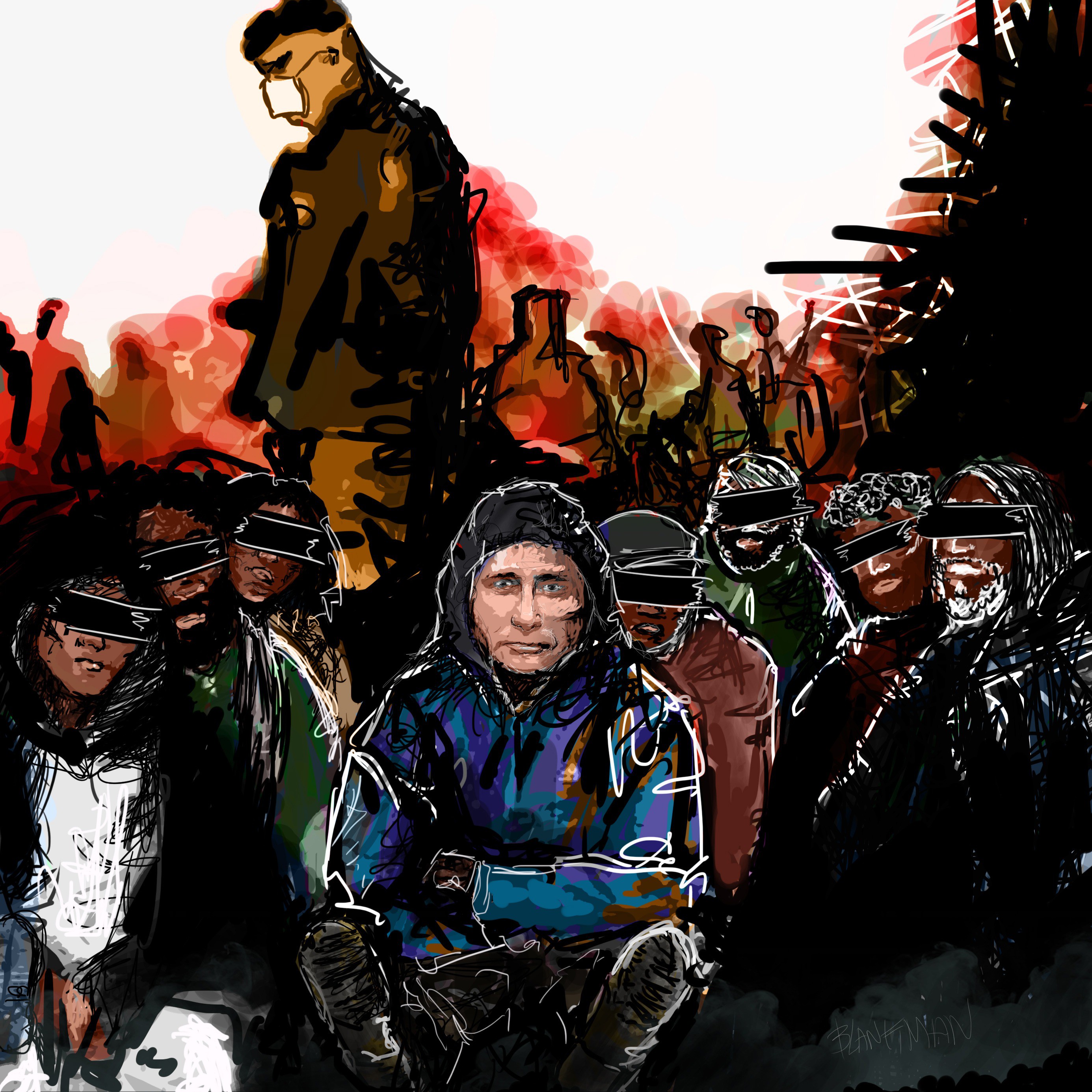 Blankman, Poutine go to war Blankman, Poutine go to war