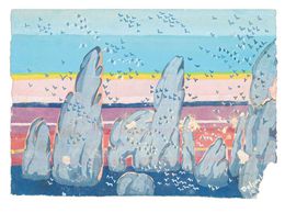 Dessin, Seagulls, Jean-Raymond Delpech