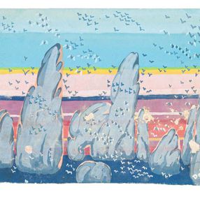 Dessin, Seagulls, Jean-Raymond Delpech