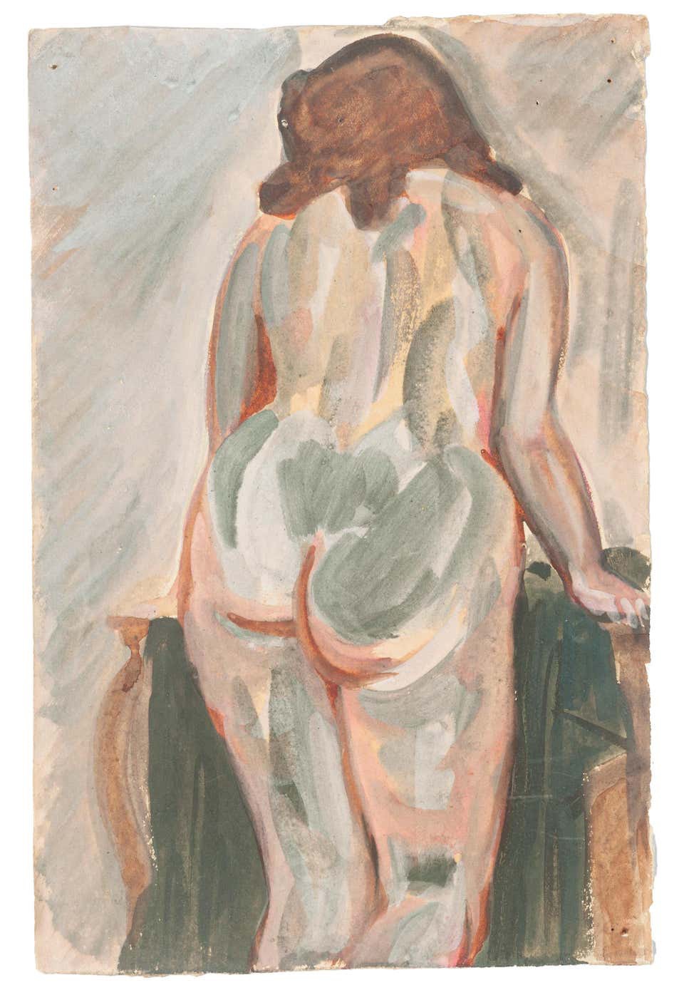 Jean-Raymond Delpech, Nude from the Back Jean-Raymond Delpech, Nude from the Back