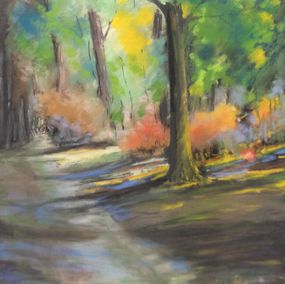 Chemin en forêt, Louisette Evrard