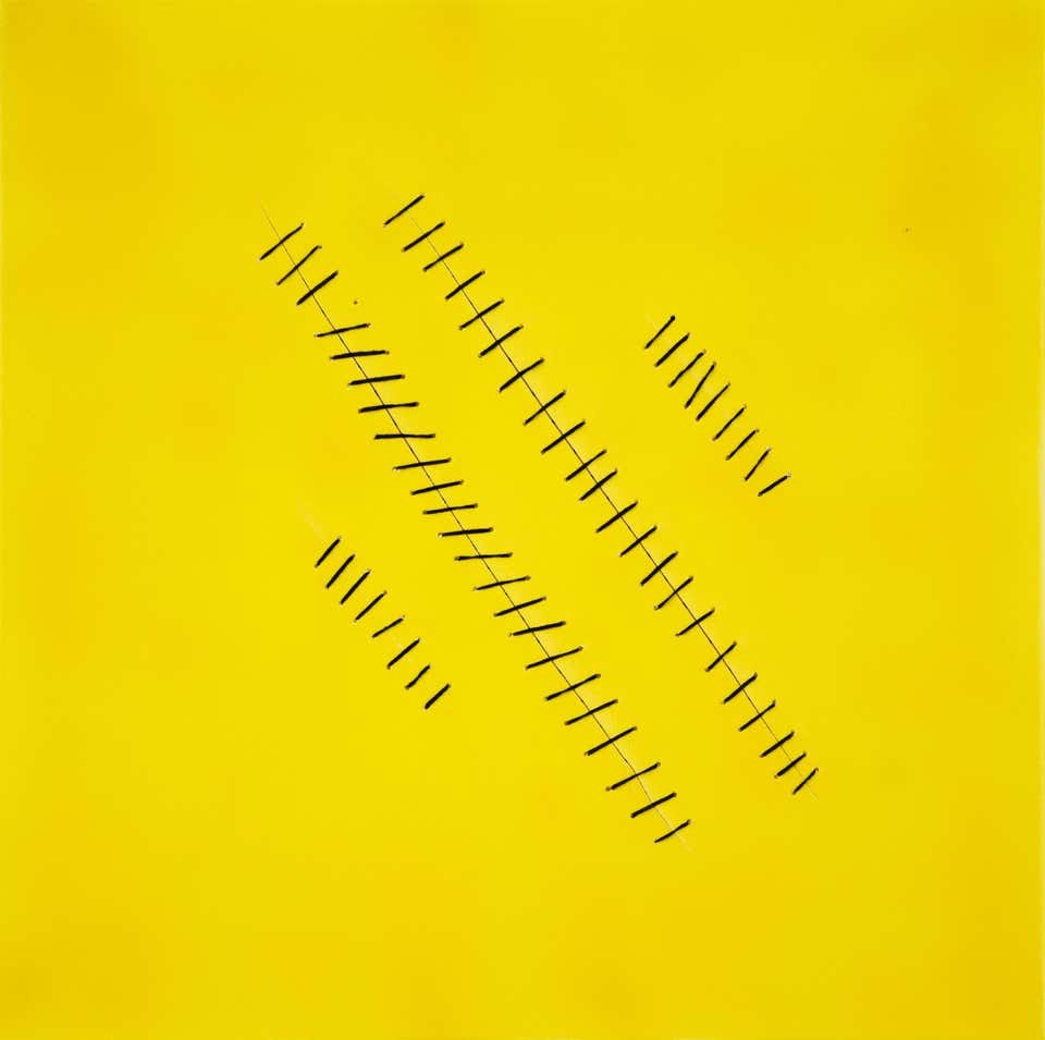 Mario Bigetti, Oblique Seams on Yellow Mario Bigetti, Oblique Seams on Yellow