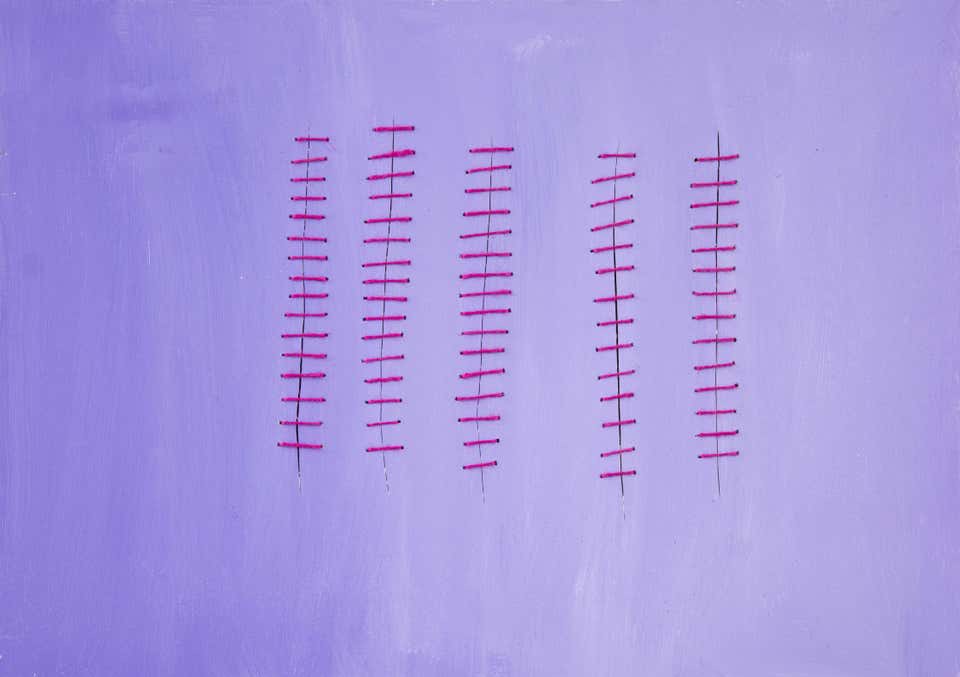 Mario Bigetti, Seams on Lilac Mario Bigetti, Seams on Lilac