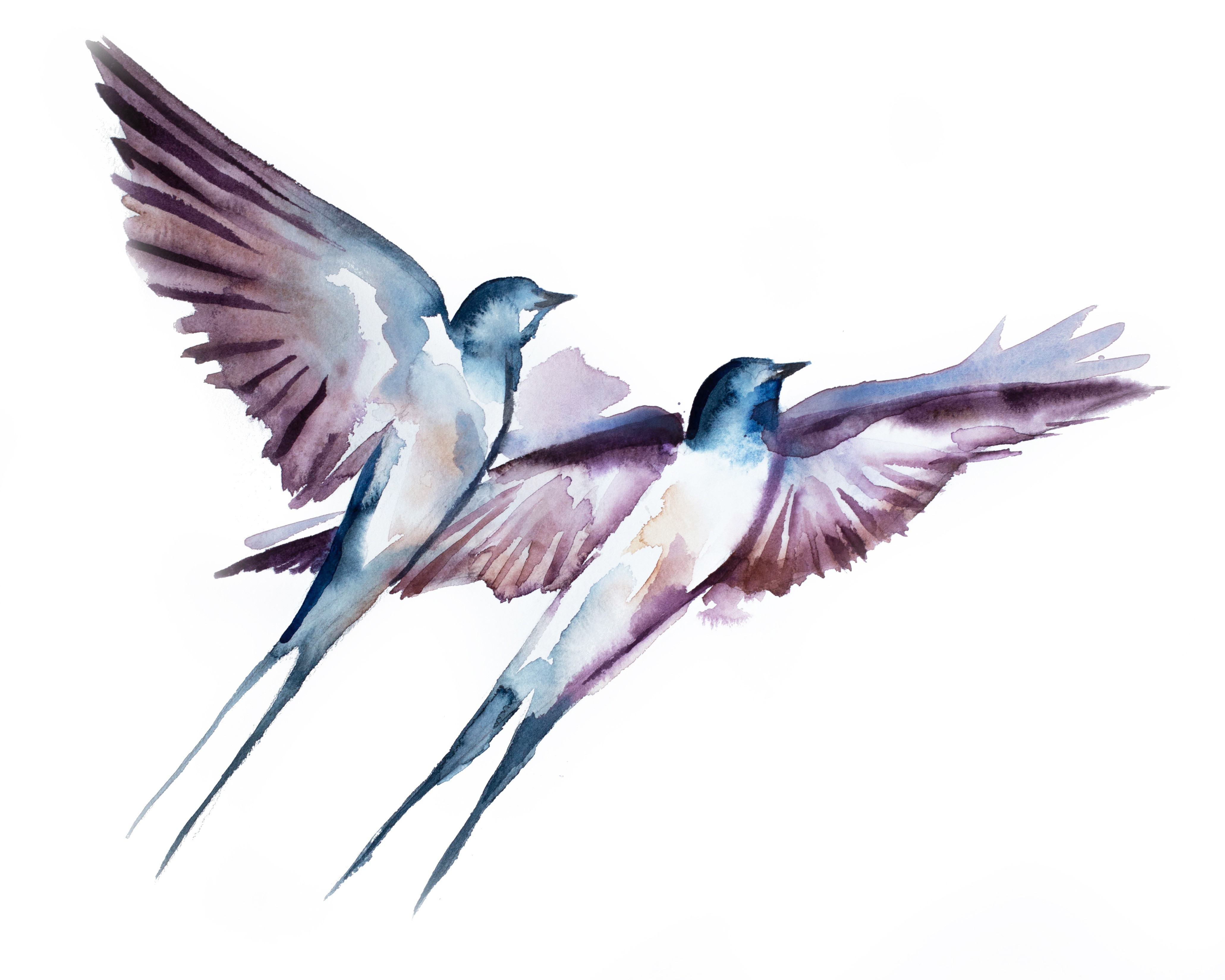 Elizabeth Becker, Swallows in Flight No. 38 Elizabeth Becker, Swallows in Flight No. 38