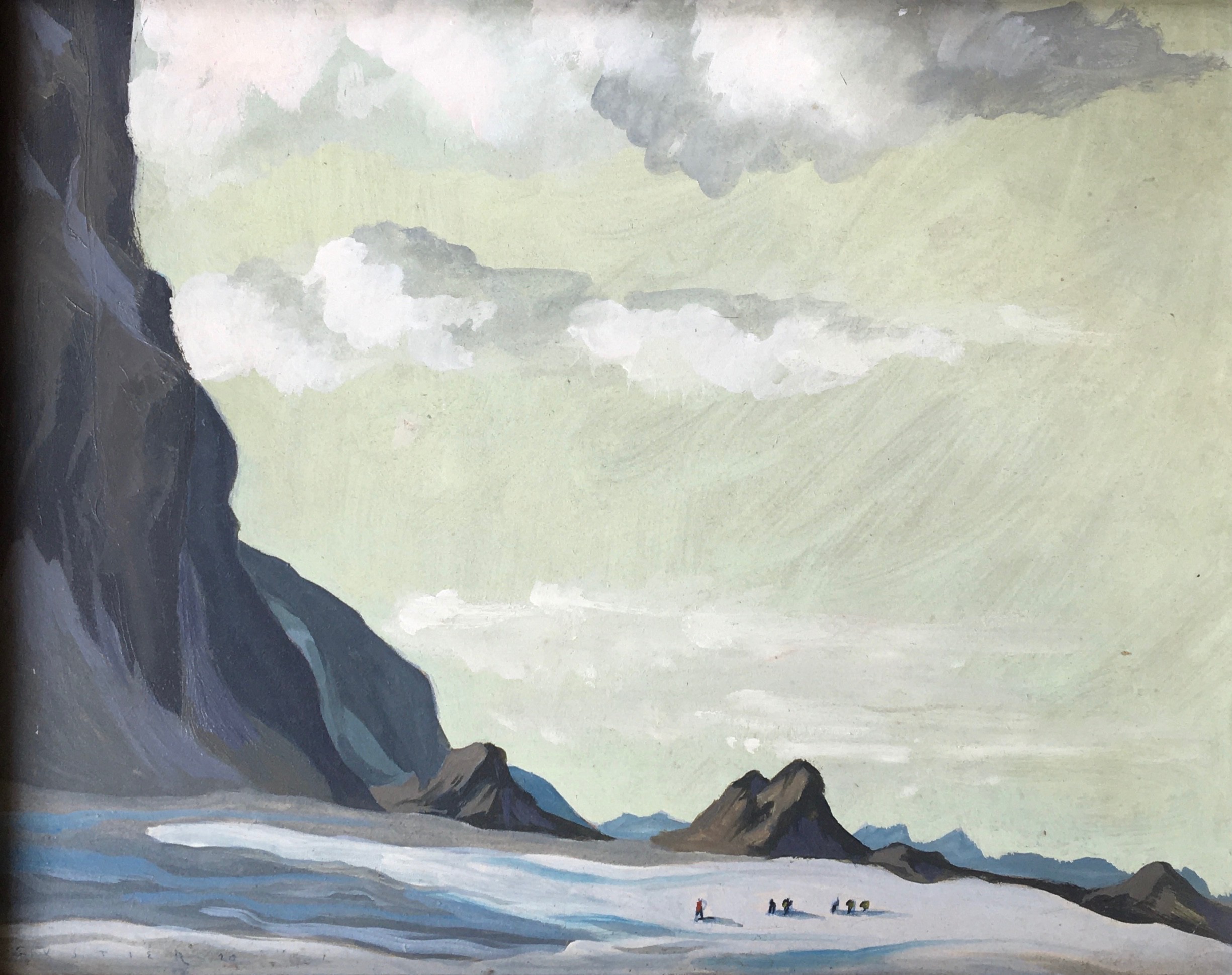 Georges Albert Fustier, Marche en montagne Georges Albert Fustier, Marche en montagne