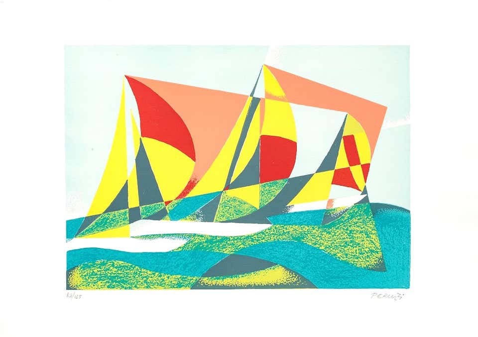 Osvaldo Peruzzi, Seascape + Sails Osvaldo Peruzzi, Seascape + Sails
