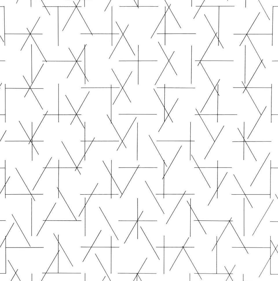 François Morellet, Intersecting Lines - Plate 2 François Morellet, Intersecting Lines - Plate 2