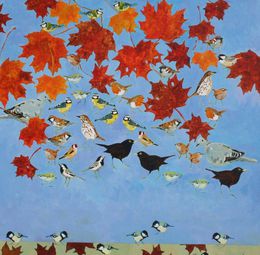 Painting, All the Other Birds in the Maple, Christopher Rainham