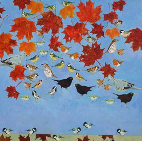 Painting, All the Other Birds in the Maple, Christopher Rainham