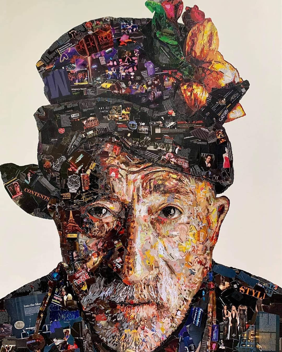 Virut Panchabuse, Old Man with flowers Virut Panchabuse, Old Man with flowers