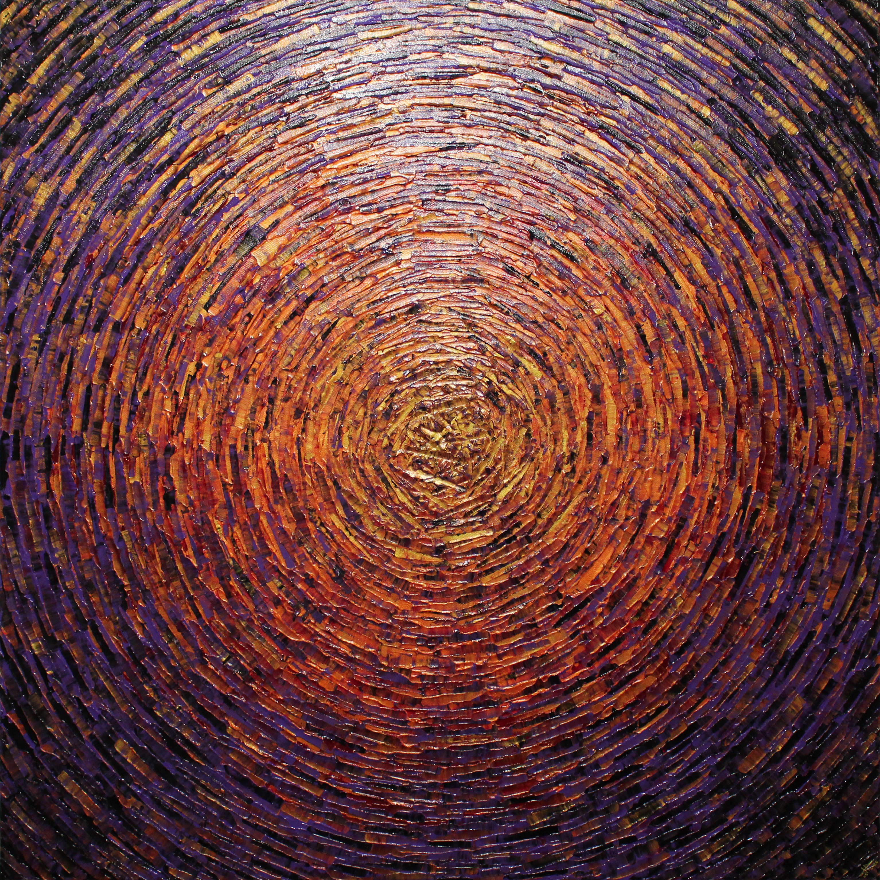 Jonathan Pradillon, Grand éclat couleurs or orange violet iridescent Jonathan Pradillon, Grand éclat couleurs or orange violet iridescent