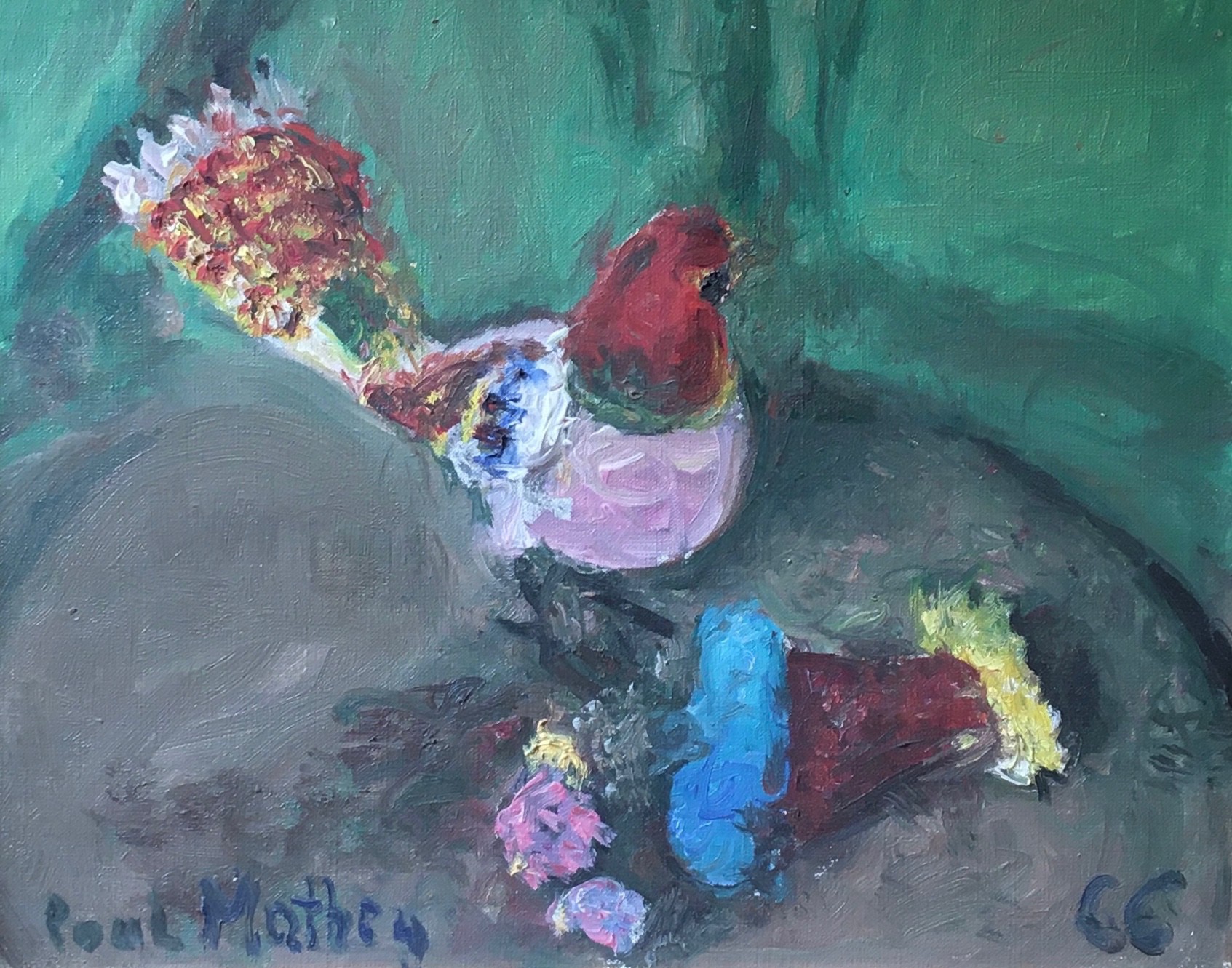 Paul Mathey, L'Oiseau des Îles et les fleurs Paul Mathey, L'Oiseau des Îles et les fleurs
