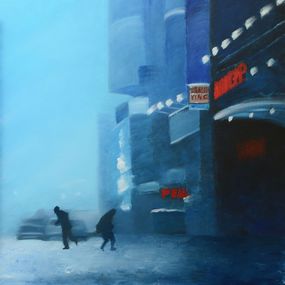 Painting, Blue shopping, Eric Turlot