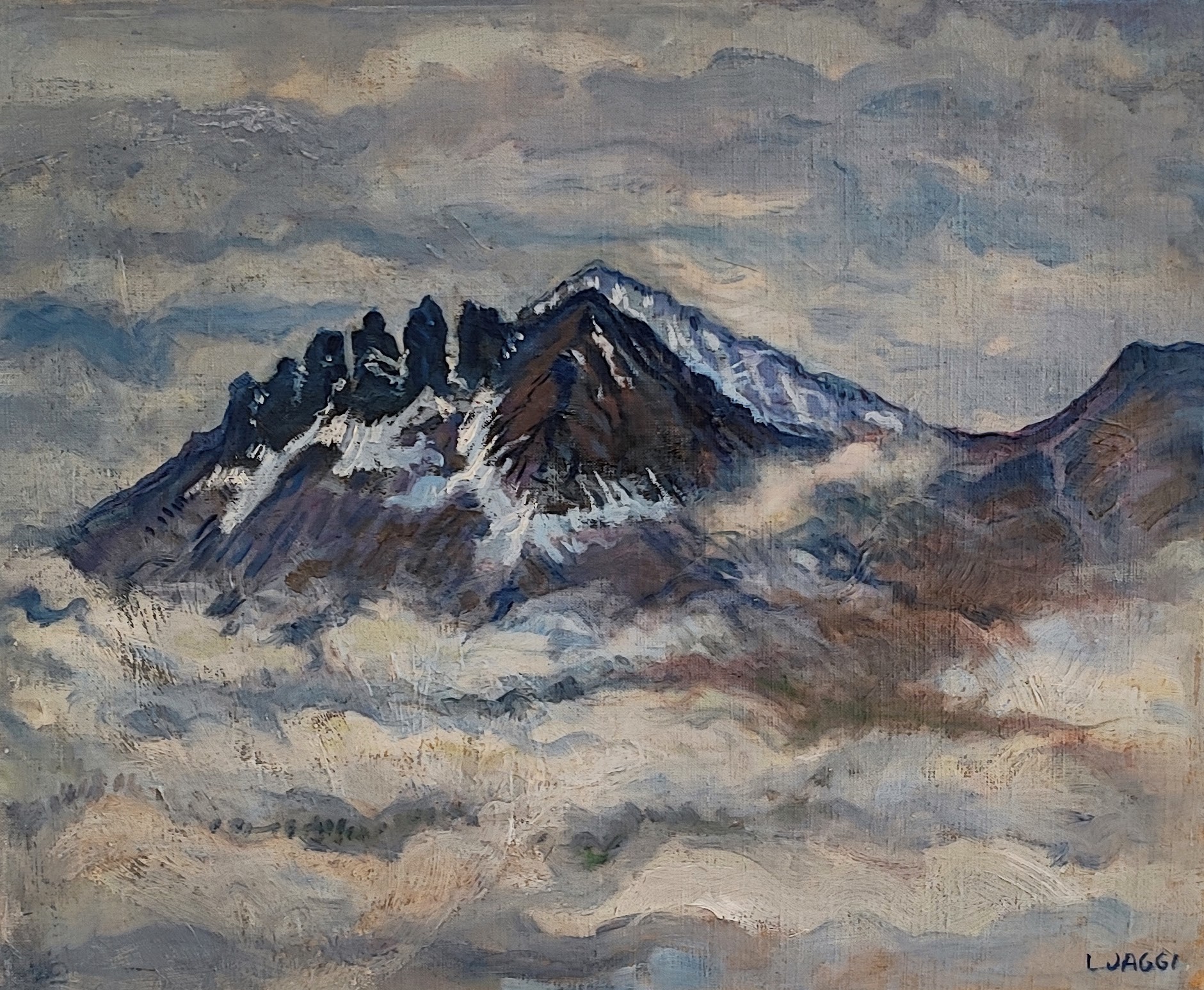 Lucien Jaggi, Montagnes dans les nuages Lucien Jaggi, Montagnes dans les nuages