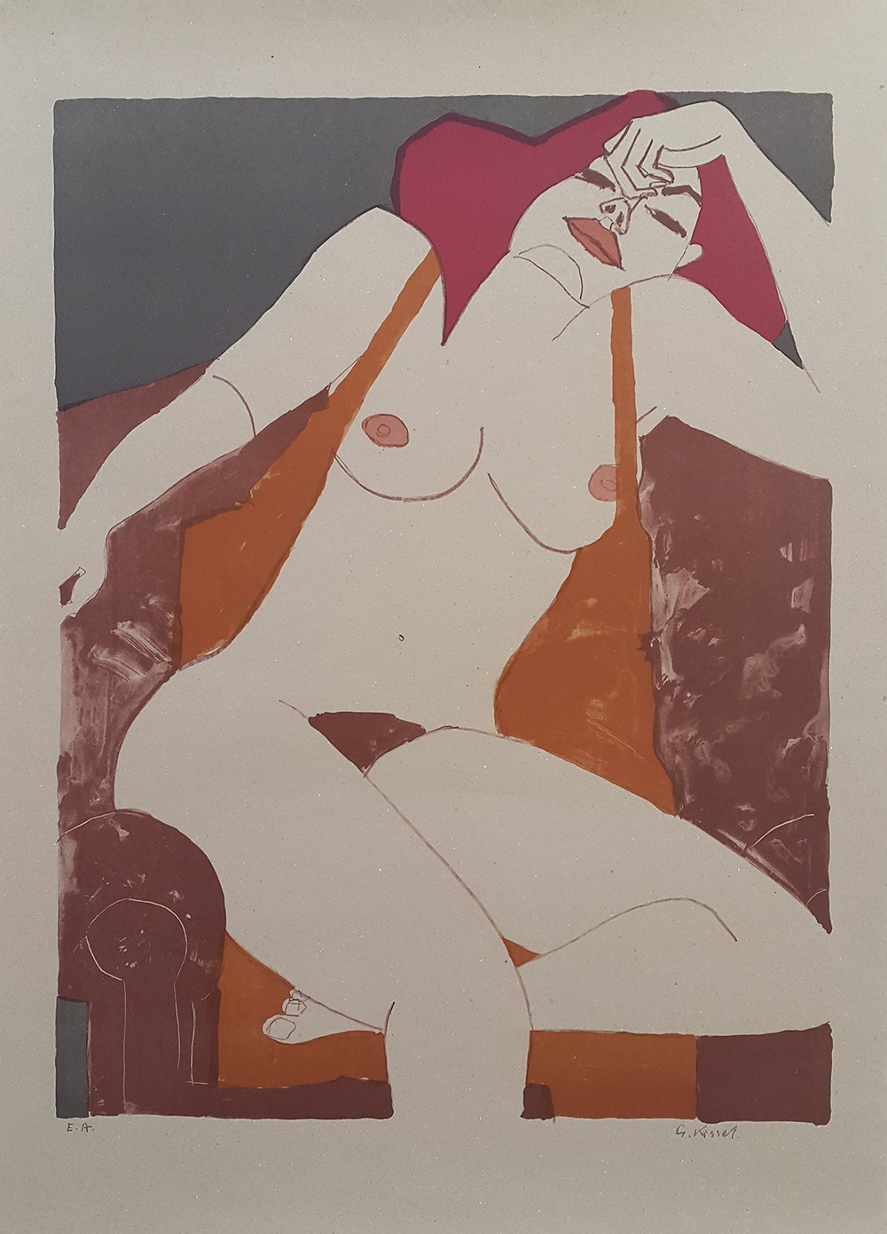 Gernot Kissel, Nude with Red Hair Gernot Kissel, Nude with Red Hair