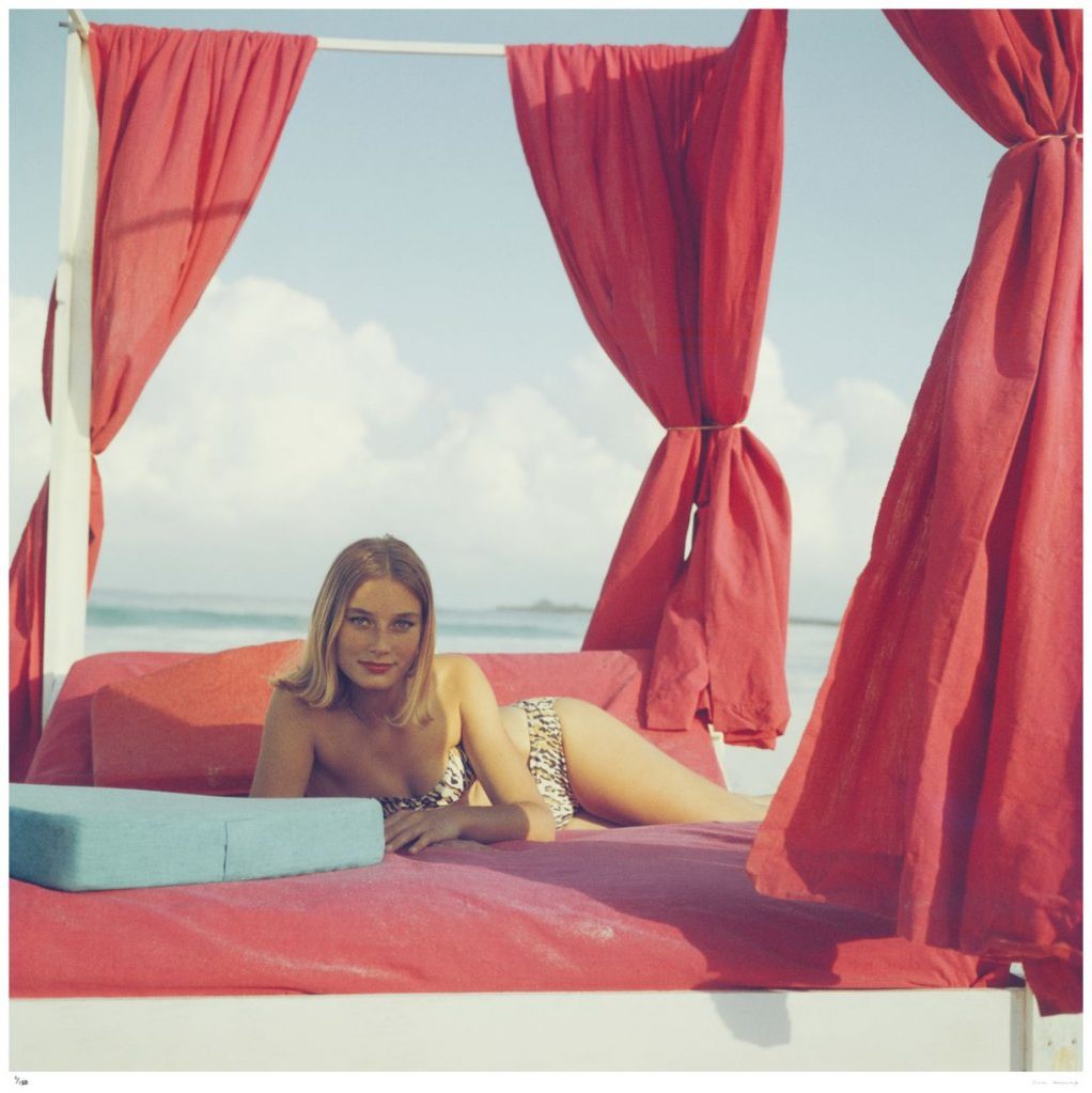 Slim Aarons, Tania Mallet - 1961 Slim Aarons Limited Edition Estate Stamped Print Slim Aarons, Tania Mallet - 1961 Slim Aarons Limited Edition Estate Stamped Print