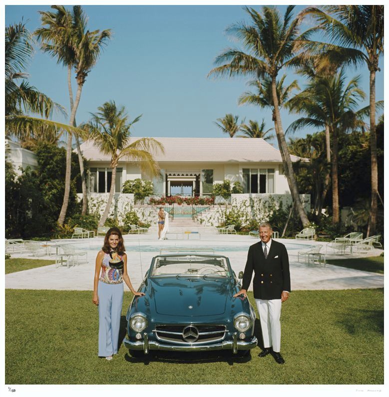 Slim Aarons, The Fullers - 1970 Slim Aarons Limited Edition Estate Stamped Print Slim Aarons, The Fullers - 1970 Slim Aarons Limited Edition Estate Stamped Print