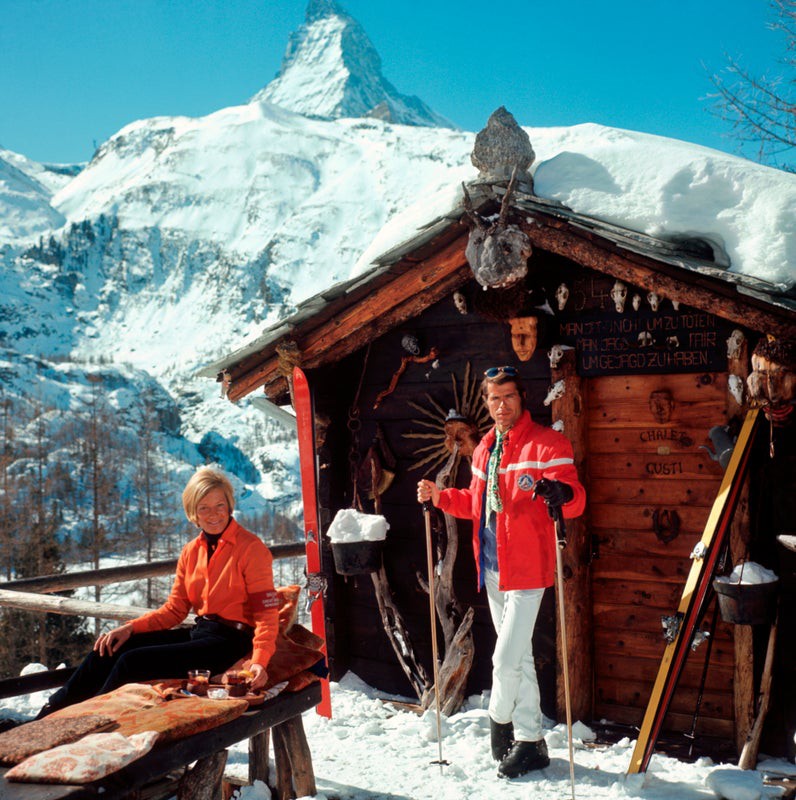 Slim Aarons, Chalet Costi - 1968 Slim Aarons Limited Edition Estate Stamped Print Slim Aarons, Chalet Costi - 1968 Slim Aarons Limited Edition Estate Stamped Print