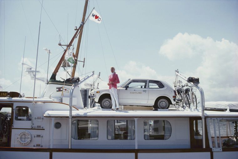 Slim Aarons, No Transport Problems Slim Aarons Limited Edition Estate Stamped Print Slim Aarons, No Transport Problems Slim Aarons Limited Edition Estate Stamped Print