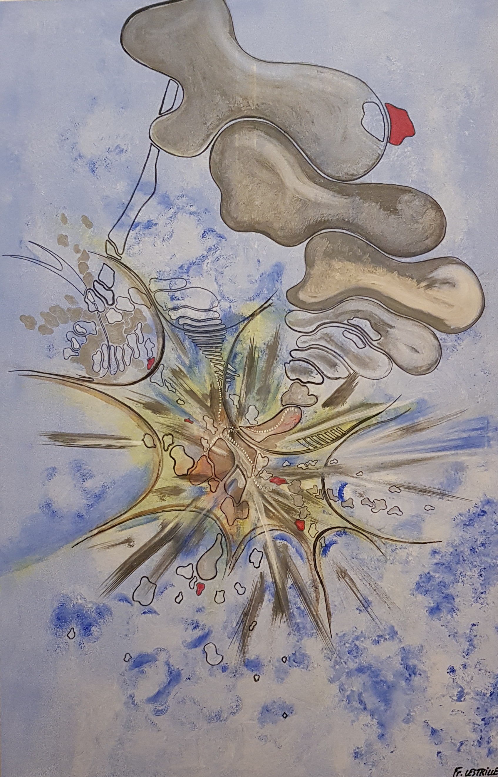 François Lestrille, Eruption François Lestrille, Eruption