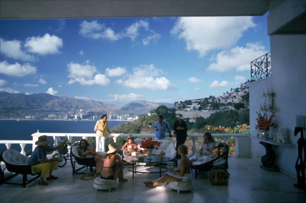 Slim Aarons, Guests At Villa Nirvana, 1978 Slim Aarons Limited Edition Estate Stamped Print Slim Aarons, Guests At Villa Nirvana, 1978 Slim Aarons Limited Edition Estate Stamped Print