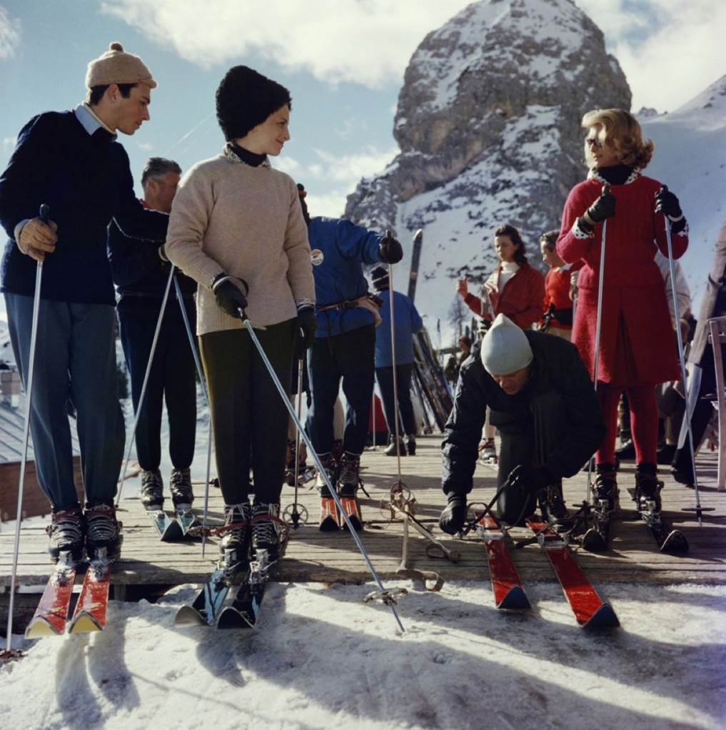 Slim Aarons, Cortina D’Ampezzo - 1962 Slim Aarons Limited Edition Estate Stamped Print Slim Aarons, Cortina D’Ampezzo - 1962 Slim Aarons Limited Edition Estate Stamped Print