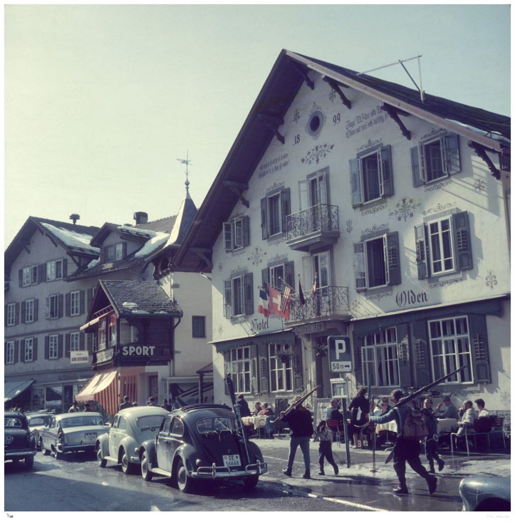 Slim Aarons, Hotel Olden - 1961 Slim Aarons Limited Edition Estate Stamped Print Slim Aarons, Hotel Olden - 1961 Slim Aarons Limited Edition Estate Stamped Print