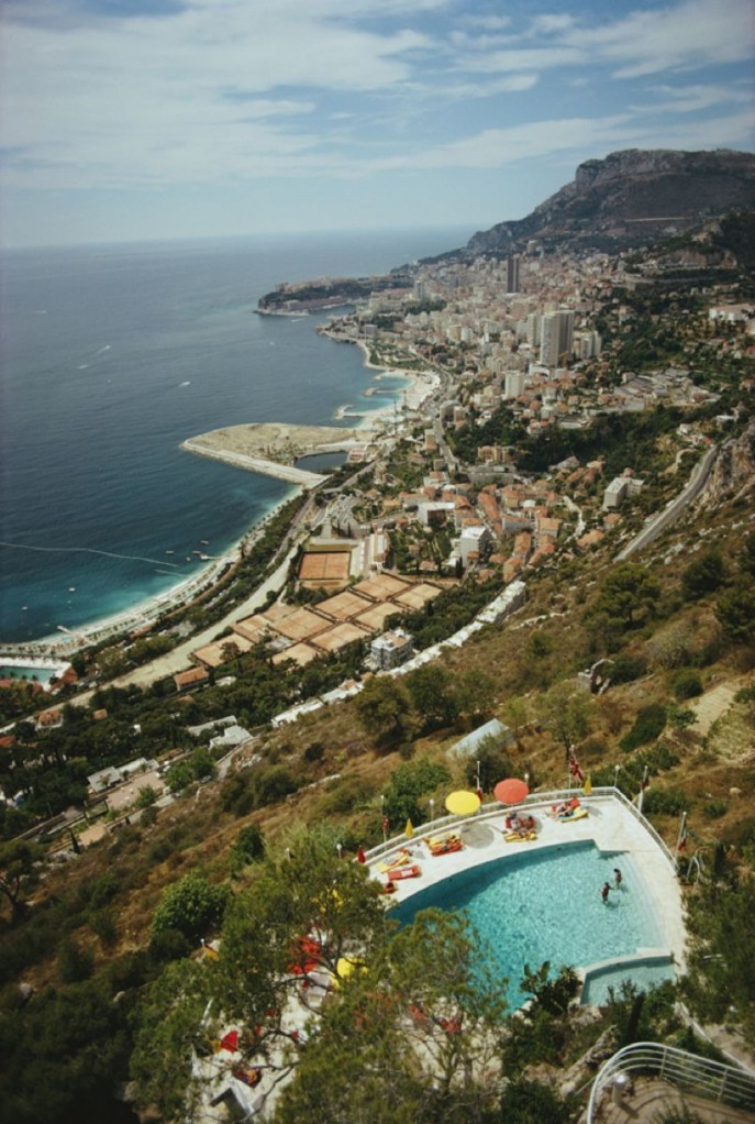Slim Aarons, Roquebrune-Cap-Martin 1970 Slim Aarons Limited Edition Estate Stamped Print Slim Aarons, Roquebrune-Cap-Martin 1970 Slim Aarons Limited Edition Estate Stamped Print