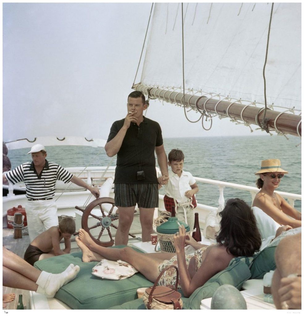 Slim Aarons, Black Pearl Trippers Slim Aarons Limited Edition Estate Stamped Print Slim Aarons, Black Pearl Trippers Slim Aarons Limited Edition Estate Stamped Print