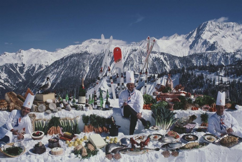 Slim Aarons, Culinary Heights, 1987 Slim Aarons Limited Edition Estate Stamped Print Slim Aarons, Culinary Heights, 1987 Slim Aarons Limited Edition Estate Stamped Print