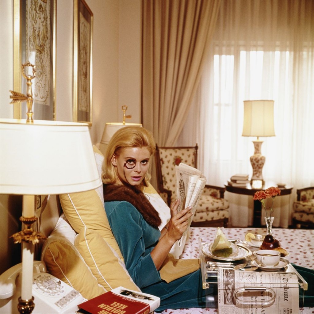 Slim Aarons, Monocled Miss 1964 Slim Aarons Limited Edition Estate Stamped Print Slim Aarons, Monocled Miss 1964 Slim Aarons Limited Edition Estate Stamped Print