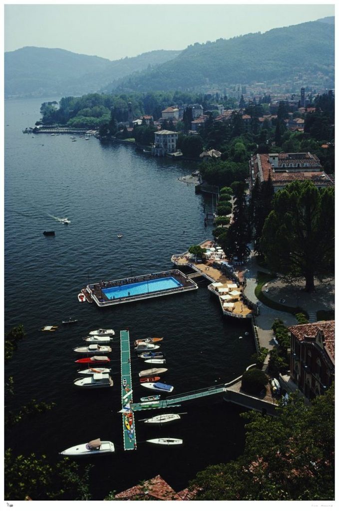 Slim Aarons, Hotel On Lake Como 1983 Slim Aarons Limited Edition Estate Stamped Print Slim Aarons, Hotel On Lake Como 1983 Slim Aarons Limited Edition Estate Stamped Print