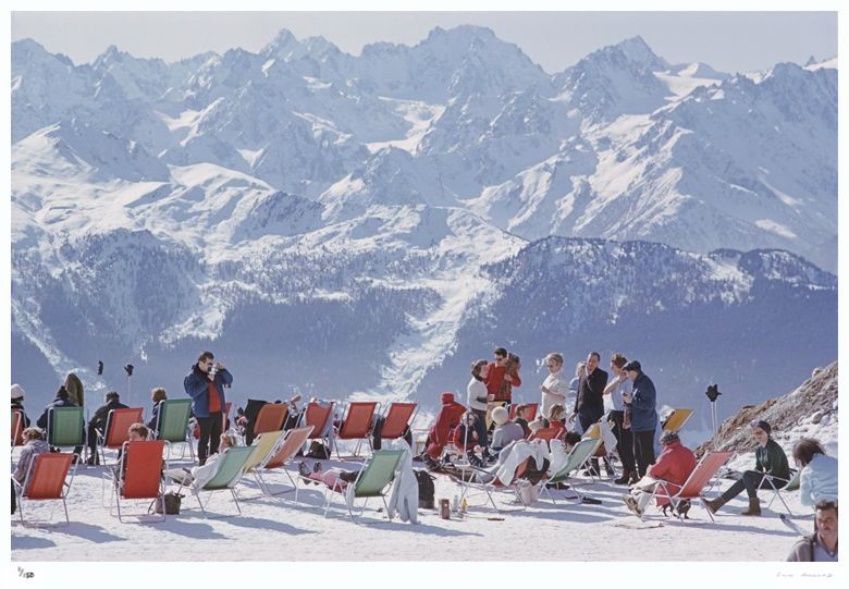Slim Aarons, Lounging In Verbier Slim Aarons, Lounging In Verbier