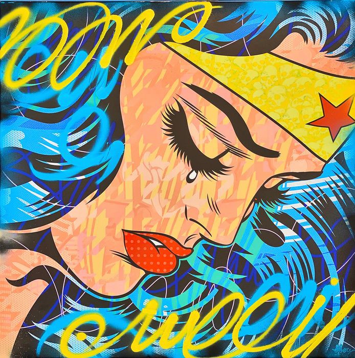 Dillon Boy, Young Wonder Woman vs Roy Lichtenstein Dillon Boy, Young Wonder Woman vs Roy Lichtenstein