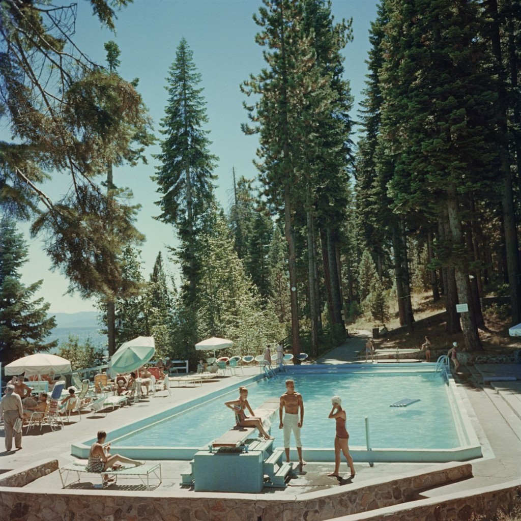 Slim Aarons, Pool At Lake Tahoe Slim Aarons, Pool At Lake Tahoe