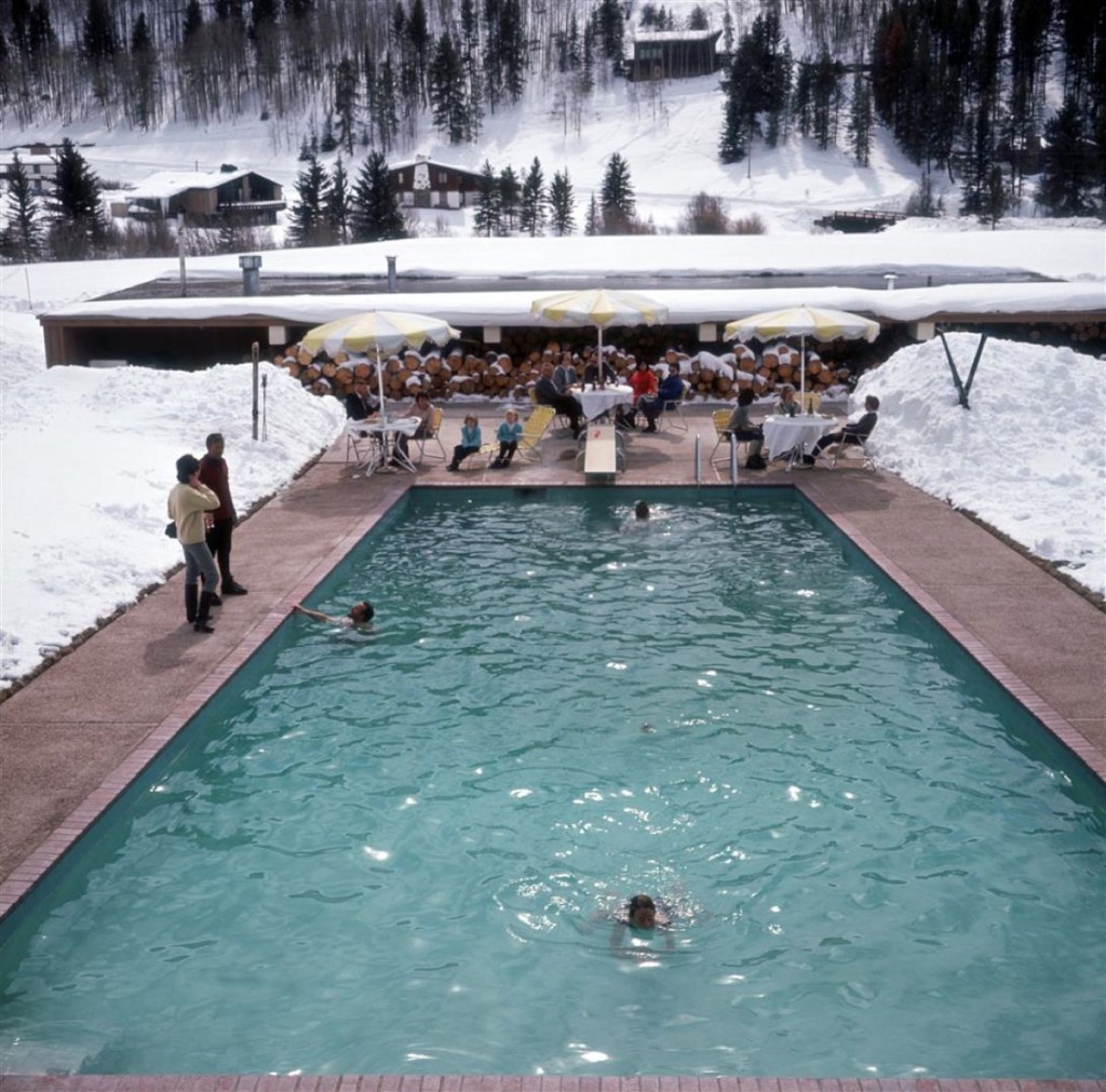 Slim Aarons, Snow Round The Pool Slim Aarons, Snow Round The Pool