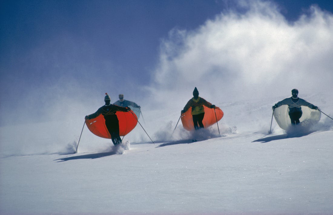Slim Aarons, Caped Skiers Slim Aarons, Caped Skiers