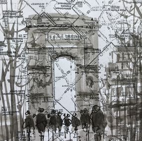 Gemälde, Paris l'Arc de Triomphe, Midani M'Barki