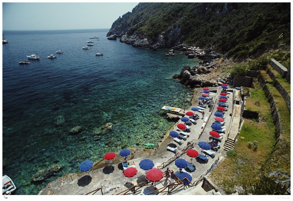 Slim Aarons, Porto Ercole Beach Slim Aarons, Porto Ercole Beach