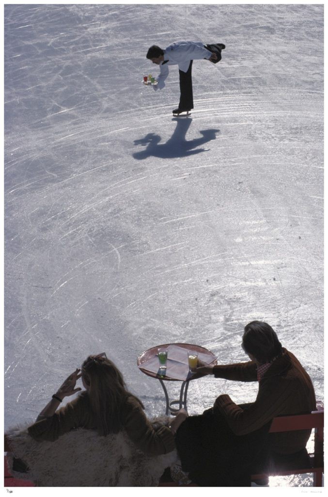Slim Aarons, Skating Waiter Slim Aarons, Skating Waiter